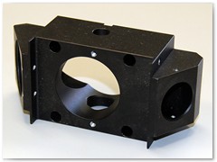 Optical component  made on horizontal machining center.